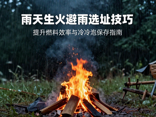 雨天生火避雨选址技巧,提升燃料效率与冷泡保存指南
