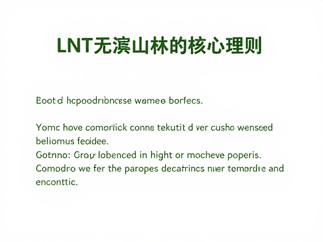 LNT无痕山林,户外不采摘野生植物原则,守护自然生态