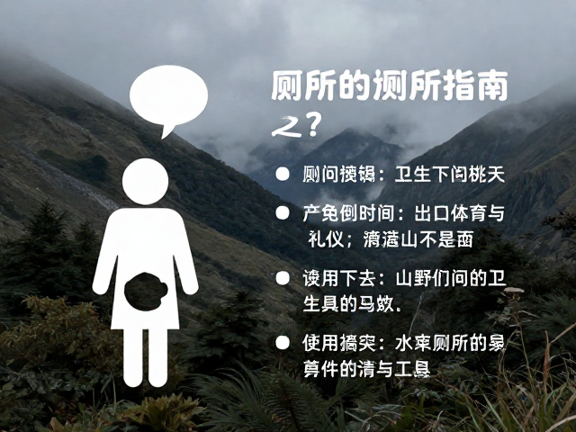 厕所使用指南:山野间的卫生与礼仪