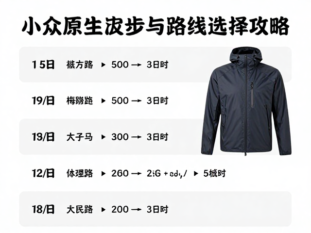 小众原生态徒步,雨具准备与日程节奏控制全攻略