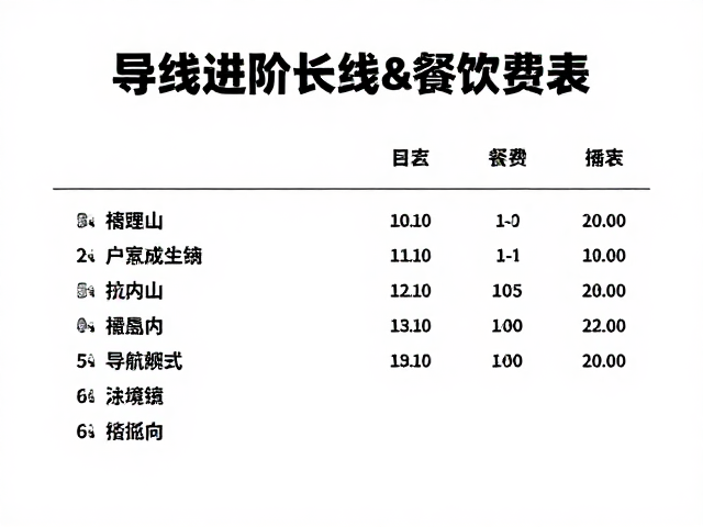 新手徒步指南,从短线进阶长线,含导航辨向与餐饮费用明细