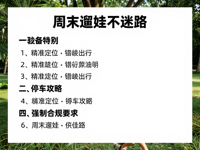 停车攻略:精准定位与错峰出行