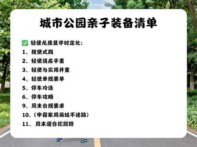 亲子装备清单:轻便与实用并重