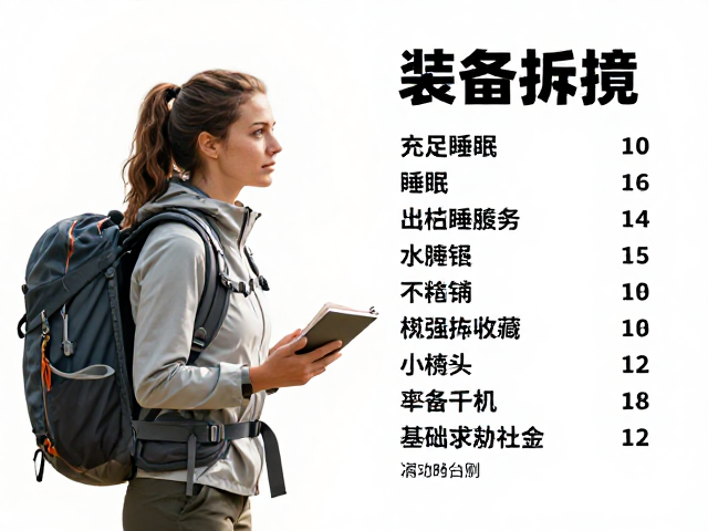 女性徒步规划,充足睡眠,基础求救法,安全出行指南