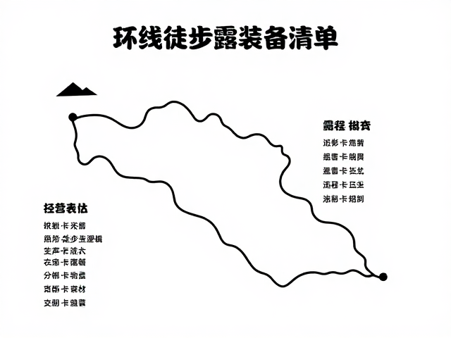 环线徒步露营攻略,轻量化装备清单与行程方案设计