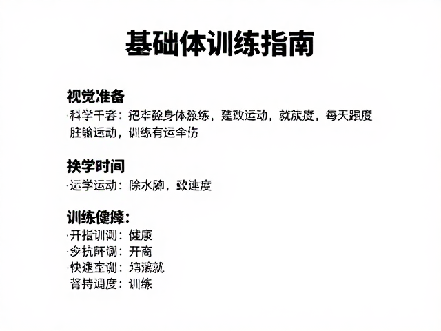 构建循序渐进的训练体系