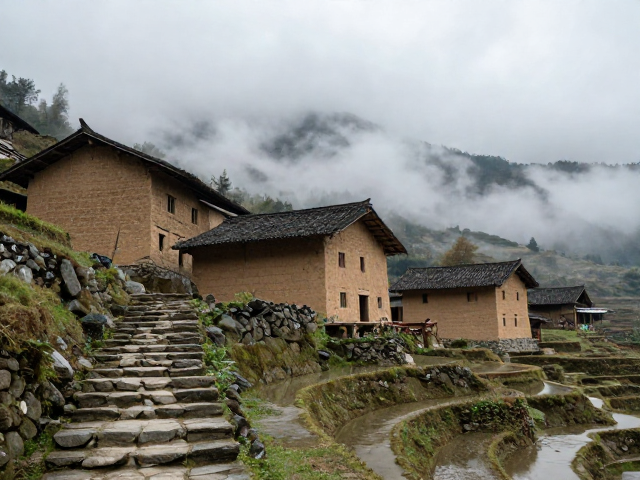 古村梯田徒步,探寻山地古建里的传统文学秘境