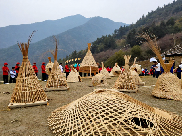 山地节庆中的竹木文化场景构建