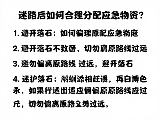 环境适应与物资保护措施