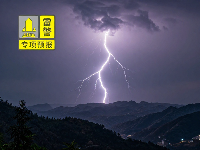 山区雷电预警,查看专项预报,高处避险原则与自救指南