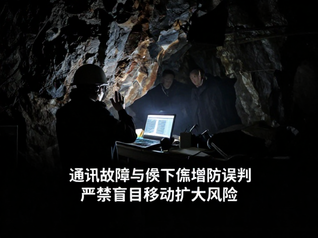 通讯故障复盘，避开岩壁遮挡防误判，严禁盲目移动扩大风险