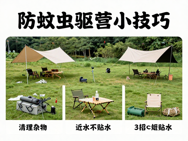 防蚊虫营地布置,清理杂物、近水不贴水,3招驱虫小技巧