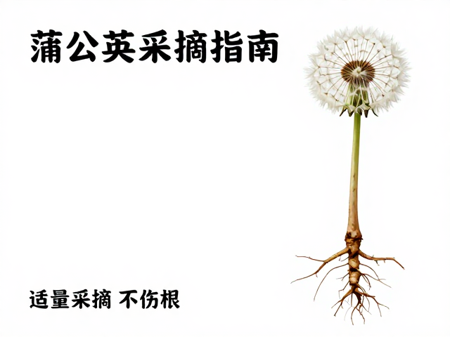 蒲公英采摘指南，记录采食时间，适量采摘不伤根