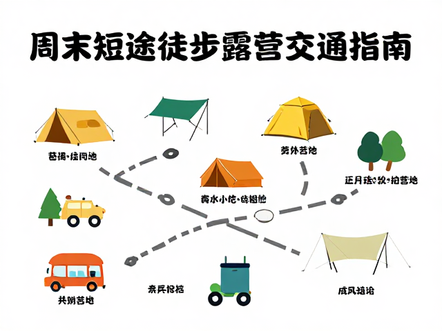 周末短途徒步露营交通指南,营地收纳与出行全攻略