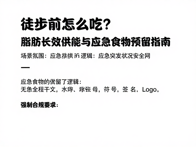 应急食物的预留逻辑:应对突发状况的安全网