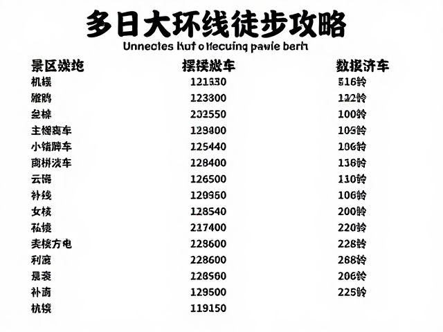 装备清单与后勤补给细节