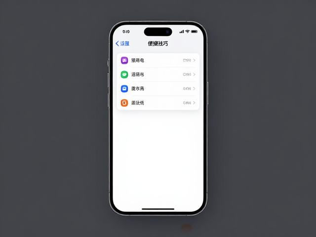 系统级设置与导航应用的极简优化