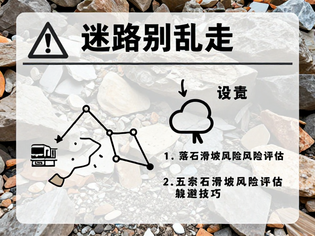 迷路别乱走!落石滑坡风险评估与躲避技巧,安全自救指南