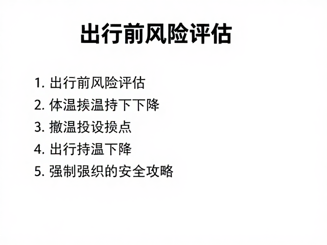 出行前风险评估,体温持续下降设撤退点,安全攻略