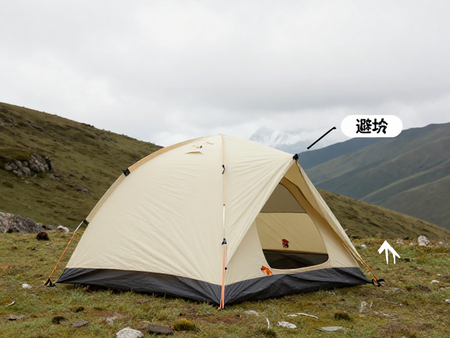 高海拔露营帐篷朝向指南,防风防雨搭建技巧与避坑