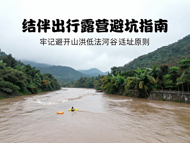 结伴出行露营避坑指南,牢记避开山洪低洼河谷选址原则