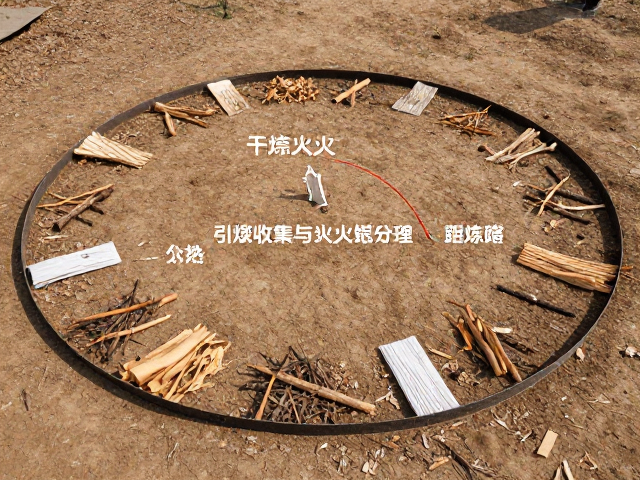 干燥引火物收集与引火纸分类,清理防火隔离圈全攻略