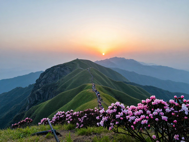 武功山:云端草甸与万亩杜鹃