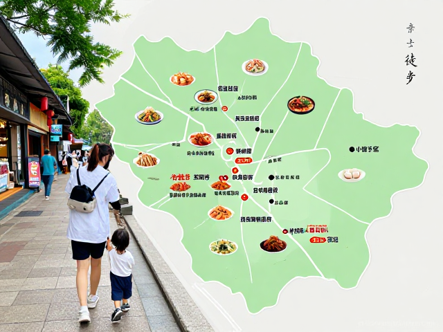 亲子徒步美食地图,标注沿途宝藏餐厅,带娃边吃边玩不踩雷