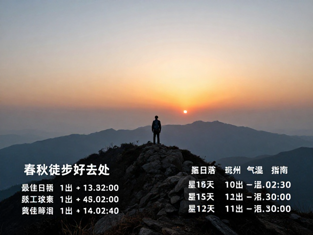 春秋徒步好去处,新手短线推荐,日出日落最佳时间与气温指南