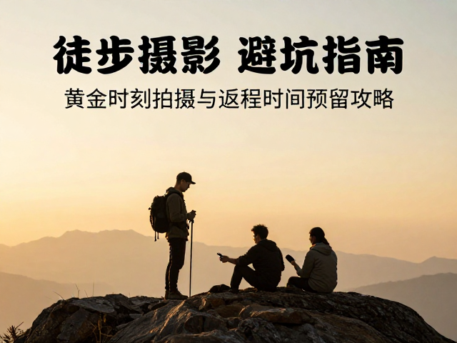 徒步摄影避坑指南,黄金时刻拍摄与返程时间预留攻略