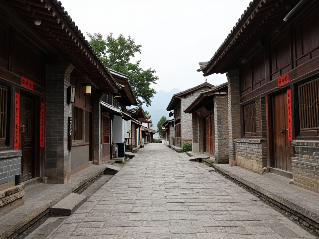 羌寨遗韵:石板路上的岁月回响