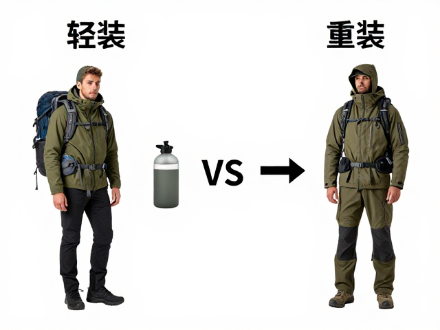 轻装与重装的核心差异与场景适配