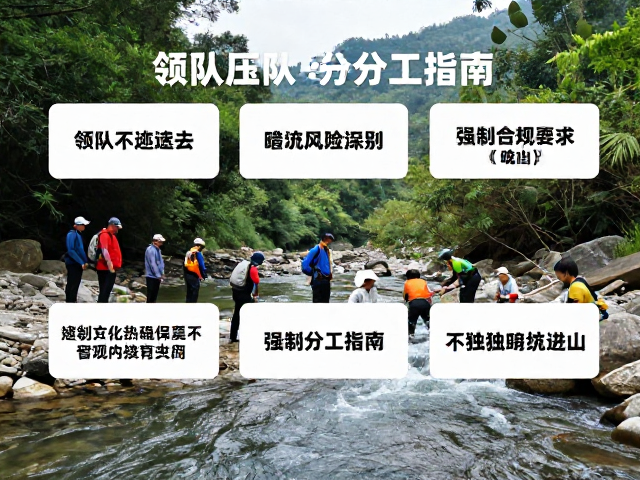 领队压队不独自进山,河道暗流风险识别与分工指南