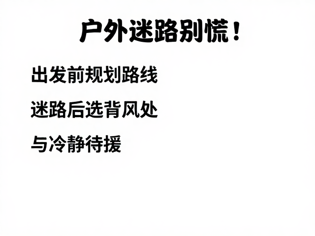 待援策略:保持冷静与资源管理