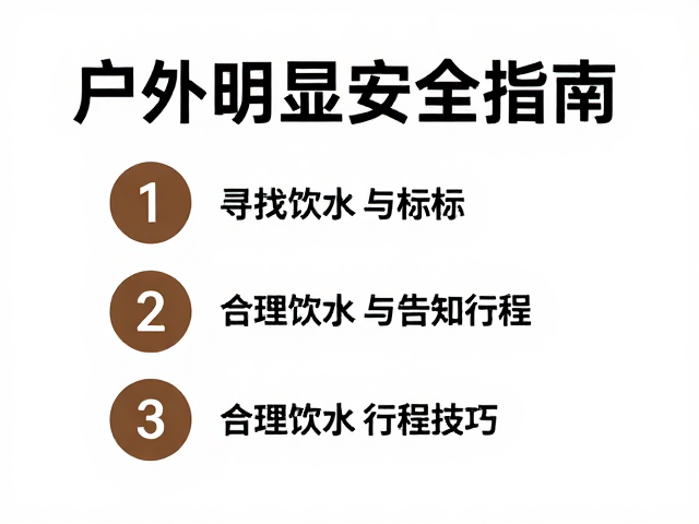 户外安全指南:合理饮水与告知行程的关键技巧
