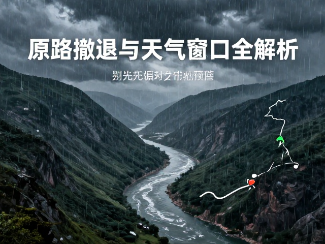 河谷暴雨预警,如何规划撤离路线?原路撤退与天气窗口全解析