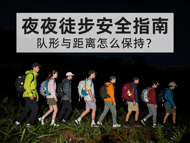 户外爱好者必看,夜间徒步安全指南,队形与距离怎么保持?
