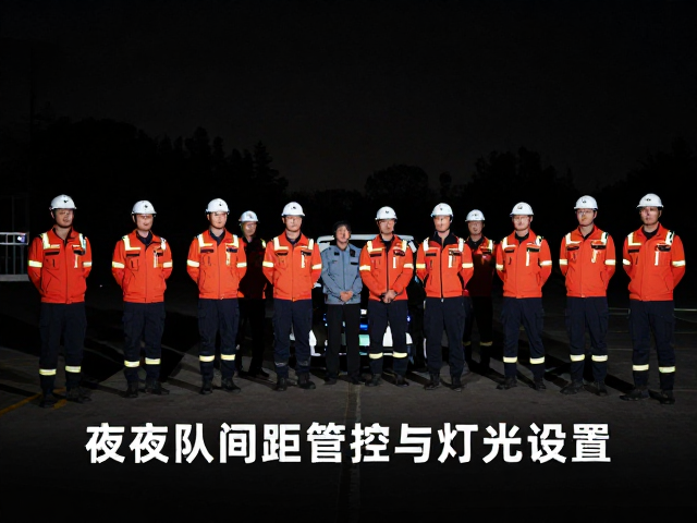 夜间组队间距管控与灯光设置,结合急救培训的安全指南