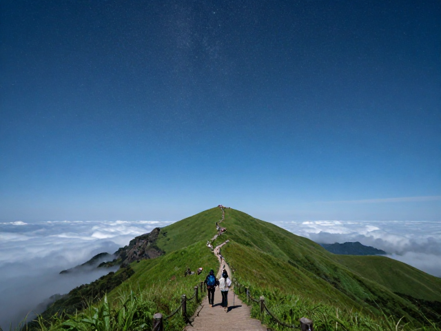 国内高海拔徒步攻略,武功山穿越与火山湿地探秘