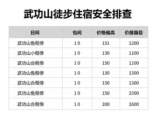 武功山徒步住宿安全排查,包间价格偏高是否值得?