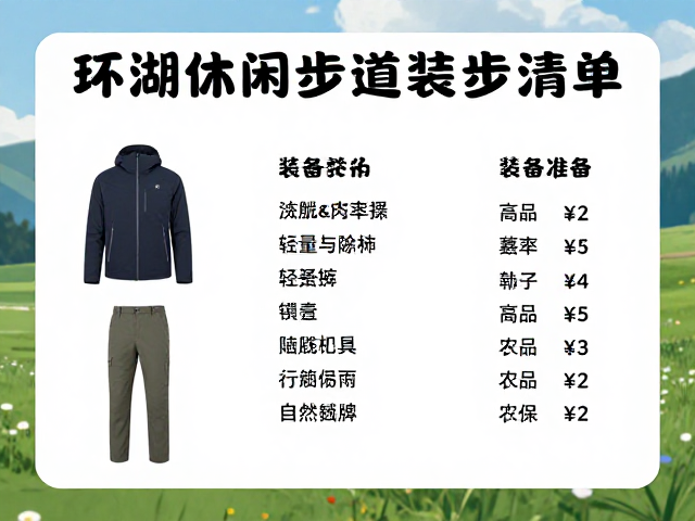 装备清单与行前准备:轻量与实用为主