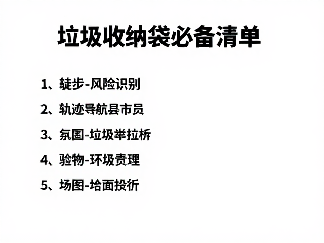 垃圾收纳袋的必备清单与环境责任