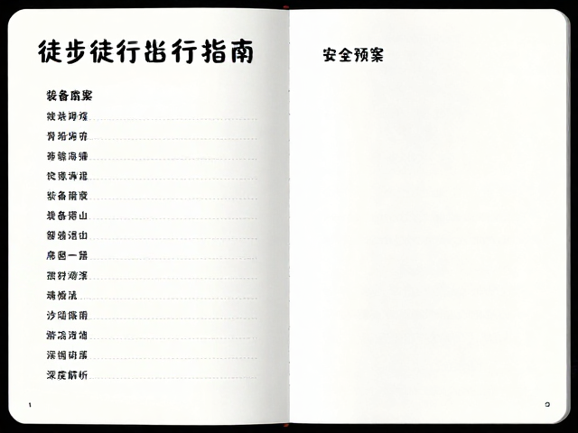完整出行指南:装备清单与安全预案
