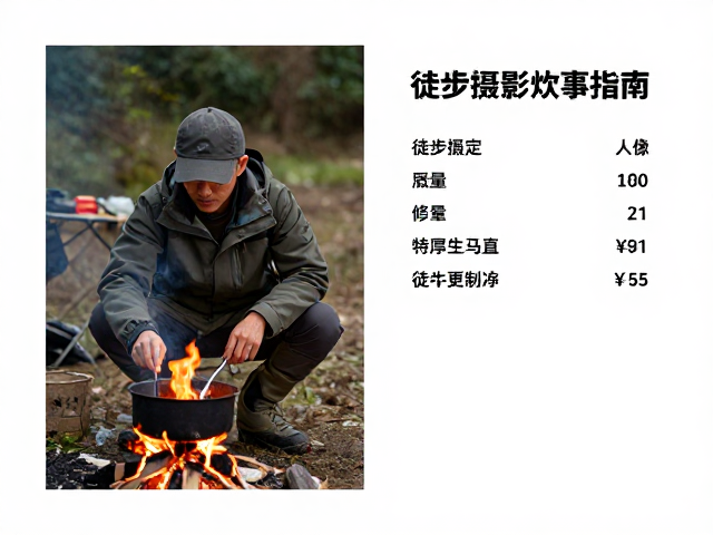 徒步摄影生火炊事指南,人像肤色修正与装备清单制定