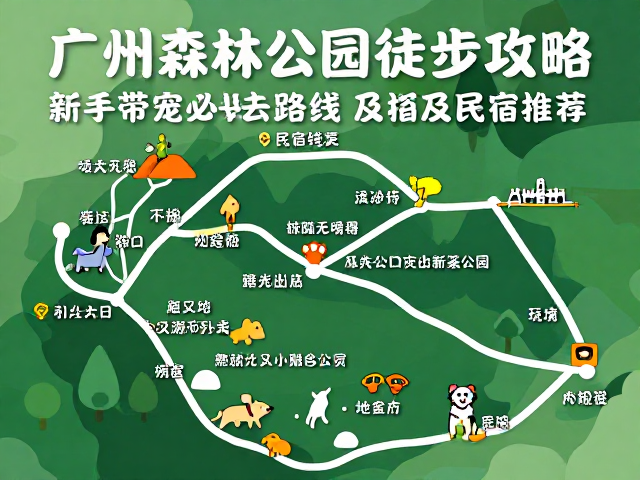 广州森林公园徒步攻略,新手带宠必去路线及民宿推荐