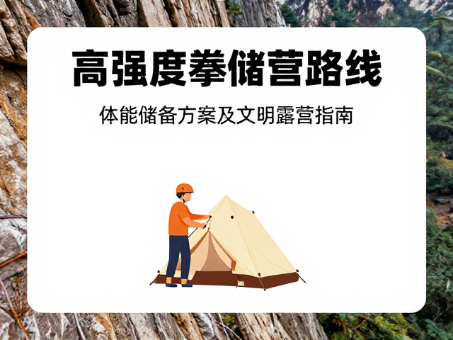 高强度攀登路线体能储备方案及文明露营指南