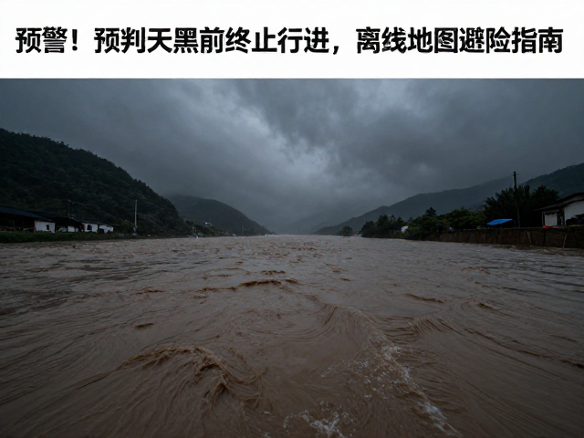 山洪预警!预判天黑前终止行进,离线地图避险指南