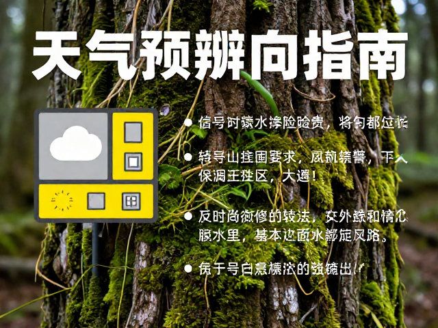 无信号区自救,通过天气预警与树木苔藓精准辨向指南