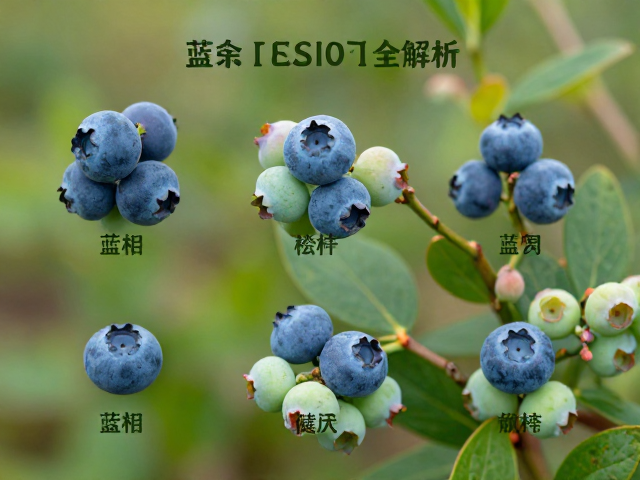 蓝莓与相似浆果辨识，野外植物季节性生长规律全解析