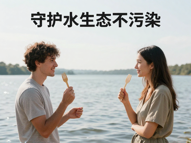 户外涉水环保，静音交谈与环保餐具，守护水生态不污染